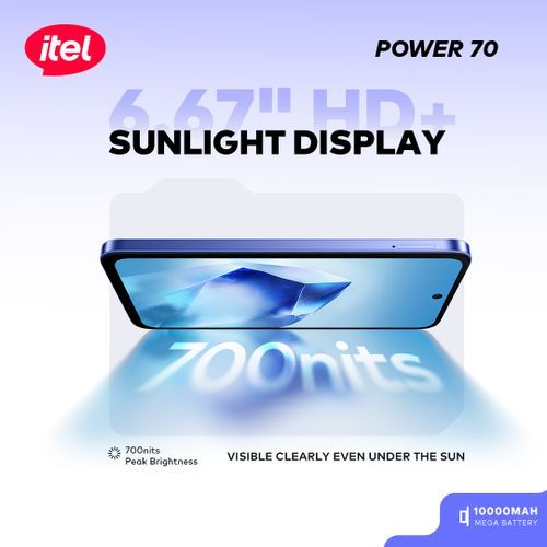 itel Power 70 6.67'' HD 8GB RAM/128GB ROM Andriod P70 600...