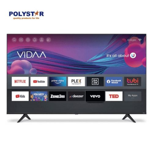 Polystar 43" inch Flat Screen Smart 4k Full HD TV