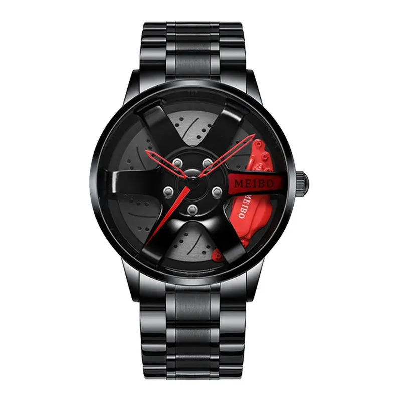 Men 3D Sport Car Wheel Wristwatches