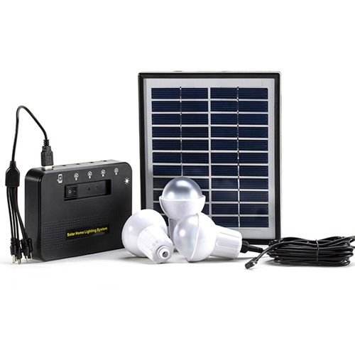 Solar Home Lighting System With 3bulbs Super-Bright 1W LEDs