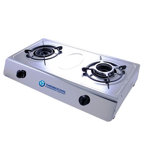 Thermocool 2 Hob Burner Stainless Table Top Gas Cooker
